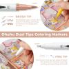 Ohuhu 60 Coloring Markers & Mix Media Pad