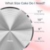 Ohuhu Cake Stand, Aluminium 12”Cake Turntable Decorating Bakery Supplies – BPA-Free Frosting Spinner Rotating Revolving Lazy Susan Perfect Gifts(Pink)
