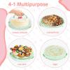 Ohuhu Cheesecake Container, Cake Pie Carrier BPA-Free up to 10” Cake – Cupcake Containers with Lid and 2 Handles 4-in-1 Multipurpose Cake Keeper Holder Platter for Pie Devil Eggs Perfect Gifts