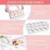 Ohuhu Cupcake Container, UPGRADED THICKEN 12 Pack 12 Count Cupcake Boxes – Food Grade Cupcake Holder with Handle Tray Window and Inserts to Hold 144 Pastry Muffin Box for Birthday Holiday Party Baker