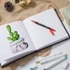 Ohuhu Fineliners Drawing Pen + Mix Media Pad, 8.3″×8.3″ Mixed Media Art Sketchbook