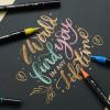 Ohuhu Metallic Markers Glitter Markers for Drawing and Ohuhu Mix Meida Art Sketchbook