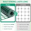 Ohuhu Plastic Garden Fence Roll, 4’x100’/10.7 lbs Reusable Netting Plastic Safety Fence Roll, Temporary Pool Fencing Snow Fence, Construction Fencing Poultry Fence for Deer Rabbits Chicken Dogs