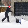 Ohuhu Snow Shovel for Driveway: 2026 Upgraded Heavy Duty Adjustable Angle Wheeled Metal Snow Shovels with 30″x12″ Large Blade for Snow Removal, Snow Pusher with Wheels Efficient Remove Tool