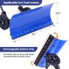 Ohuhu Snow Shovel for Driveway: 2026 Upgraded Heavy Duty Adjustable Angle Wheeled Metal Snow Shovels with 30″x12″ Large Blade for Snow Removal, Snow Pusher with Wheels Efficient Remove Tool