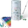 Ohuhu Markers For Adult Coloring Books 60 Colors & 12 Glitter Markers
