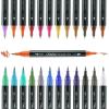 Ohuhu Metallic Markers Glitter Markers for Drawing and Ohuhu Mix Meida Art Sketchbook