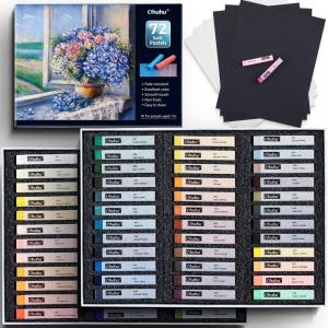 Ohuhu Chalk Pastels Set 72 Colors Art Sketchbook
