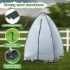 Green House for Outside Heavy Duty, Ohuhu Portable Walk-in Winter Greenhouse with Thick PE Bubble Cover – Small Greenhouses Outdoor for Plants Winter Protection