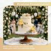 Ohuhu 10 Inch Cake Boards 2 Pack, 1/2 Inch Extra Thick Round Cake Drum, Marble Pattern Greaseproof & Sturdy Corrugated Cardboard, Wrapped Edges Cake Base for Multi-Layered Cakes, Weddings, Birthdays(Marble)