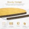 Ohuhu 10 Inch Cake Boards 2 Pack, 1/2 Inch Extra Thick Round Cake Drum, Marble Pattern Greaseproof & Sturdy Corrugated Cardboard, Wrapped Edges Cake Base for Multi-Layered Cakes, Weddings, Birthdays(White&gold)