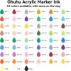 Ohuhu Acrylic Marker Ink Refill for Mauna Kea & Hanauma Series(CG112)