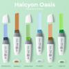 Ohuhu Alcohol Markers Extra Wide Broad Tip – Refillable Ink- 6 Colors of Tropical Vintage – 1-18mm Nib Calligraphy Markers for Poster Design Renderings Large Areas Coloring Molokai Series(Halcyon Oasis)
