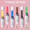 Ohuhu Alcohol Markers Extra Wide Broad Tip – Refillable Ink- 6 Colors of Tropical Vintage – 1-18mm Nib Calligraphy Markers for Poster Design Renderings Large Areas Coloring Molokai Series(Tropical Vintage)