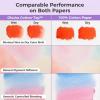 Ohuhu Cotton-Top Watercolor Paper Pad, 9×12 Hot Press, 140lb/300gsm Heavyweight, 20 Sheets/40 Pages – Patented Cotton-Coated Surface for Watercolor, Gouache, Ink & Acrylic(Cold Press)