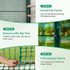 Ohuhu Plastic Garden Fence Safety Fence, 4’x50’/7.5LB Reusable Netting Plastic Mesh Fence Roll, Temporary Fencing for Animal Barrier Construction Snow Fence Poultry Rabbits Chicken Dogs Deer