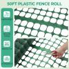 Ohuhu Plastic Garden Fence Safety Fence, 4’x50’/7.5LB Reusable Netting Plastic Mesh Fence Roll, Temporary Fencing for Animal Barrier Construction Snow Fence Poultry Rabbits Chicken Dogs Deer