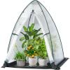 Green House for Outside Heavy Duty, Ohuhu Portable Walk-in Winter Greenhouse with Thick PE Bubble Cover – Small Greenhouses Outdoor for Plants Winter Protection