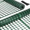 Ohuhu Plastic Garden Fence Safety Fence, 4’x50’/7.5LB Reusable Netting Plastic Mesh Fence Roll, Temporary Fencing for Animal Barrier Construction Snow Fence Poultry Rabbits Chicken Dogs Deer