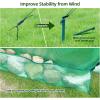 Ohuhu Portable Tunnel Greenhouse Outdoor: Heavy Duty Small Walk in Green House with Mesh Windows, Reinforced Metal Base Durable Plastic PE Cover for Outside, Free Tool to Install, 5.9×5.9×6.6 FT(Green)