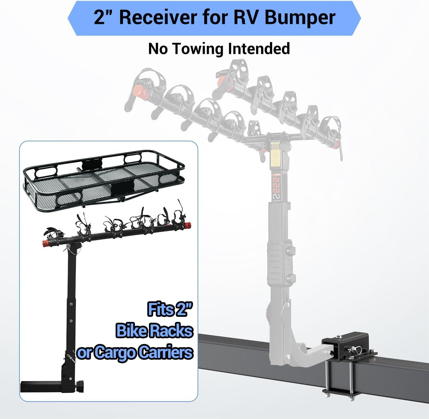 image:imageOhuhu Bolton RV Bumper Hitch Receiver Adapter D Ring Shackles