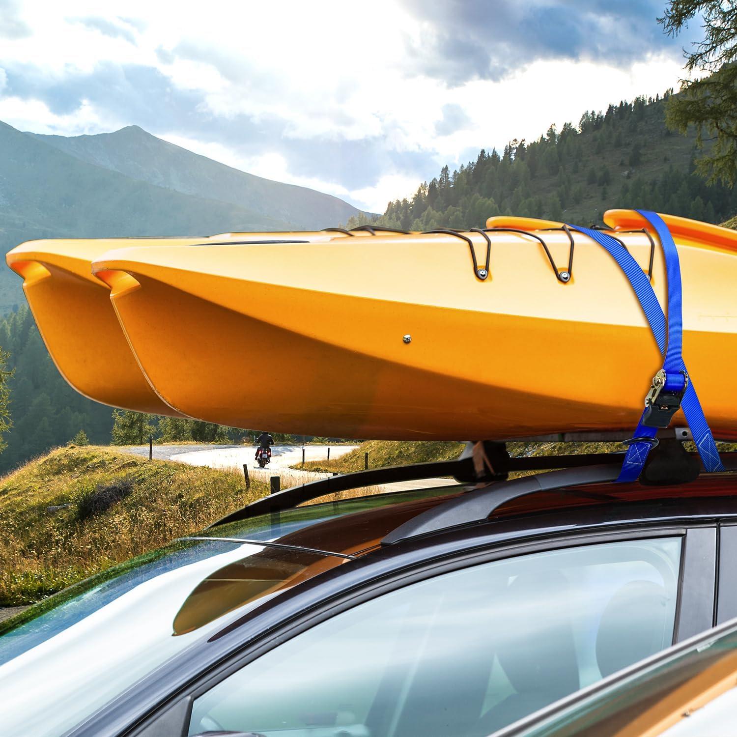 image:imageOhuhu Ratchet Tie Down Straps 16Pack 8Pack Blue 8Pack Yellow