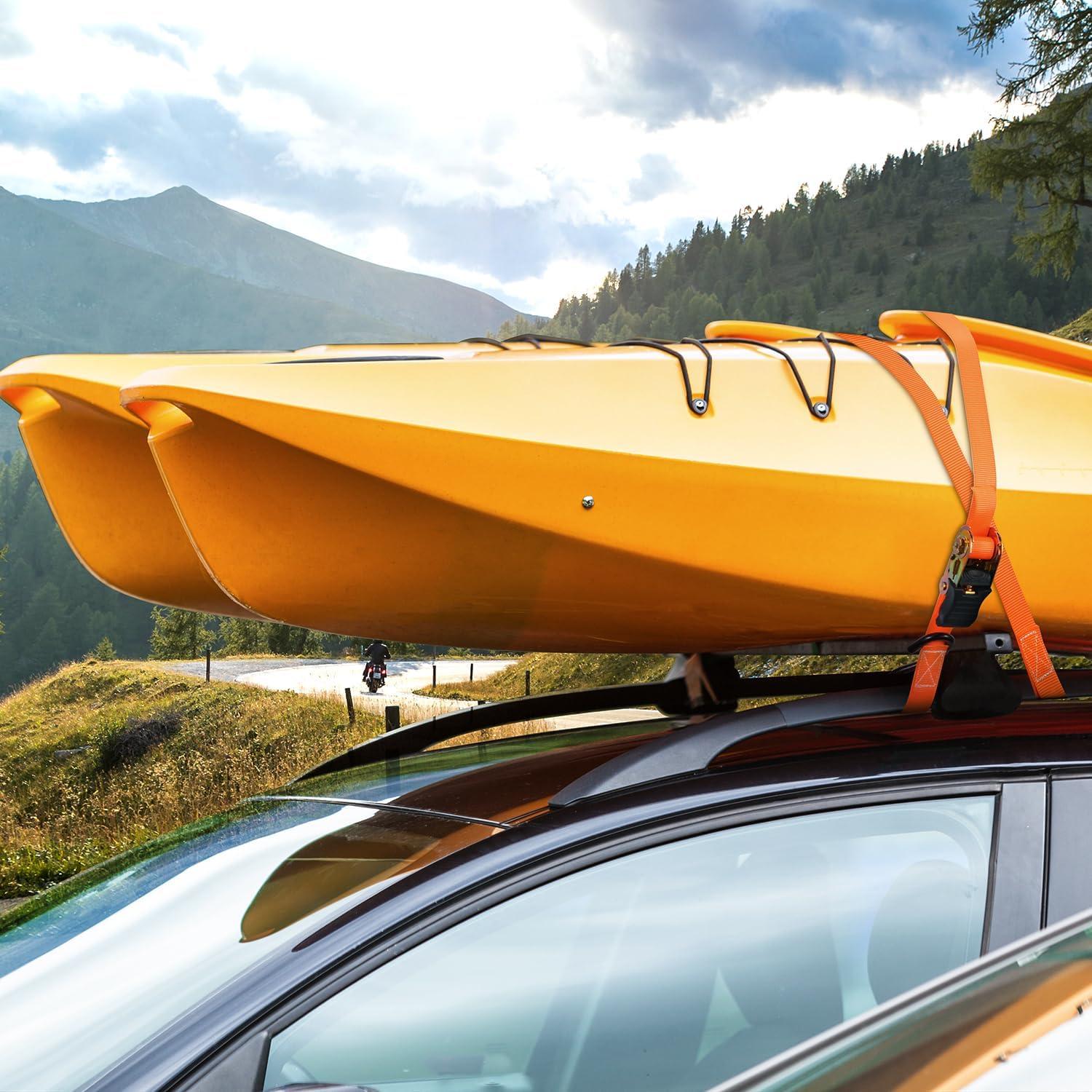 image:imageOhuhu Ratchet Tie Down Straps 16Pack 8Pack Orange 8Pack Blue
