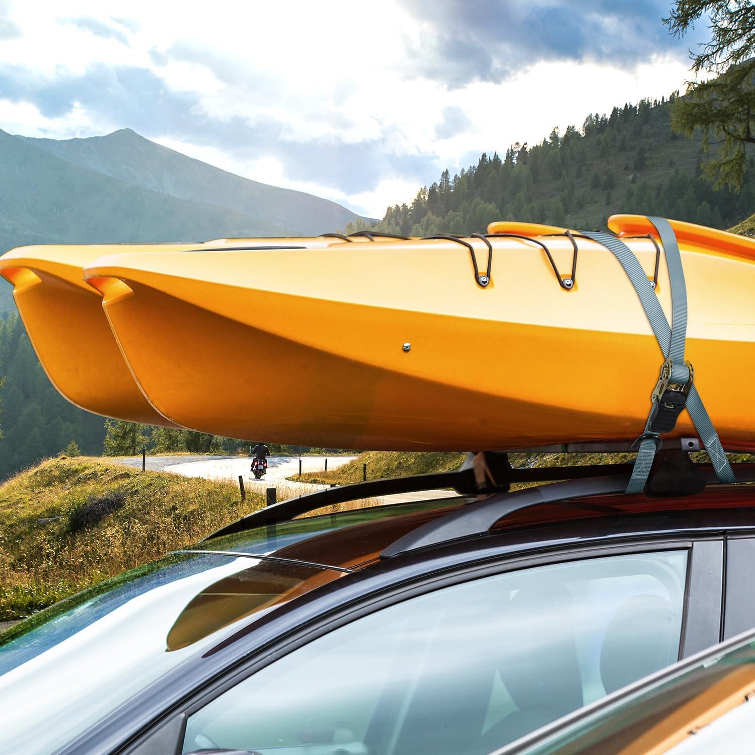 image:imageOhuhu Ratchet Tie Down Straps 16Pack 8Pack Orange 8Pack Grey