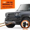 Ohuhu Bolt-on RV Bumper Hitch Receiver Adapter + D Ring Shackles