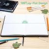 Ohuhu Bullet Dotted Journal Notebook – 126 Pages – A5 Medium Size (5.7” x 8.3”) – Leather Hardcover – Bleedproof 198 GSM Thick Paper for Journaling Planning Tracking