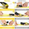 Ohuhu Ratchet Tie Down Straps 16-Pack (8-Pack Orange + 8-Pack Yellow)
