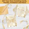 Ohuhu Yellow Shimmer Cardstock 100 Sheets – 8.5″ x 11″ Heavyweight 80lb Double-Sided Shimmer Shiny Card Stock Paper for Crafts DIY Making Cards Invitations(Yellow)