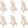 14″ A-Frame Painting Easels 6-Pack, Ohuhu 14 Inches Tall Display Stand Tabletop Art Easel Set Mini Wood Painting Easels for Kids Children Artist Student Classroom Table Top Display, Back To School Art