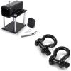 Ohuhu Bolt-on RV Bumper Hitch Receiver Adapter + D Ring Shackles