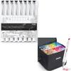 Ohuhu Fineliner Pens 8 Sizes Micro Pens Pigment Black Ink Waterproof Alcohol Proof Alcohol Markers Fine Chisel Tips 160 Colors Art Markers