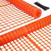 Ohuhu Plastic Garden Fence Safety Fence, 4’x50’/5.3 LB Reusable Netting Plastic Mesh Fence Roll, Temporary Fencing for Animal Barrier Construction Snow Fence Poultry Rabbits Chicken Dogs Deer(Orange)