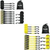 Ohuhu Ratchet Tie Down Straps 16-Pack (8-Pack Black + 8-Pack Yellow)