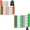 Ohuhu Ratchet Tie Down Straps 16-Pack (8-Pack Orange + 8-Pack Green)