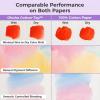 Ohuhu Cotton-Top Watercolor Paper Pad: 9″x12″ Cold Press Paper – 140 lb/300 GSM Heavyweight White Paper – 30 Sheets/60 Pages Water Color Paper for Watercolor Gouache Ink Acrylic Professional Artist(Hot Press)