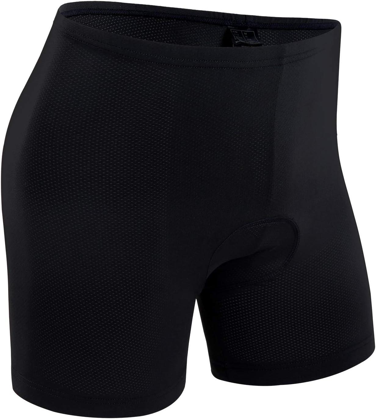 image:imageOhuhu Padded Bike Shorts for Mens 3D Padded Cycling Bicycle Underwear Black