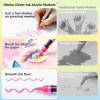 Ohuhu Acrylic Paint Markers Brush Tip: 48 Colors Automatic Ink Control Acrylic Markers High Opacity Paint Pens Waterproof Lightfast for Rock Painting 3D Prints Easter Eggs Wood DIY Crafts – Kahuku