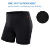 Ohuhu Padded Bike Shorts for Mens 3D Padded Cycling Bicycle Underwear Black