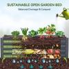 Ohuhu Raised Garden Bed with Cover Outdoor, 4x2x1 FT Galvanized Metal Planter Box with PVC Greenhouse Cover, Protects Plants from Frost Birds Insects, 3-in-1 Gardening Set for Vegetable Flower Herb(8 x 3 x 1.5 ft)