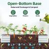 Ohuhu Raised Garden Bed with Cover Outdoor, 4x2x1 FT Galvanized Metal Planter Box with PVC Greenhouse Cover, Protects Plants from Frost Birds Insects, 3-in-1 Gardening Set for Vegetable Flower Herb(8x4x1 Ft)