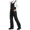 Ohuhu Snow Pants Womens Snow Bibs Essential Insulated Ski Bib Overalls for Women Snowboarding Winter Black M