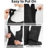 Ohuhu Snow Pants Womens Snow Bibs Essential Insulated Ski Bib Overalls for Women Snowboarding Winter Black M