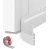Door Draft Stopper Weather Stripping: Ohuhu 2 Pack 39″ L x 2″ W Under Door Bottom Seal Strip Sweep – 1″ Widened Backing Adhesive Blocker Gap Filler Flexible Noise Insulation Draft Guard Bottom of Door(White)