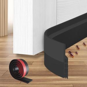Door Draft Stopper Weather Stripping: Ohuhu 2 Pack 39″ L x 2″ W Under Door Bottom Seal Strip Sweep – 1″ Widened Backing Adhesive Blocker Gap Filler Flexible Noise Insulation Draft Guard Bottom of Door(Black)
