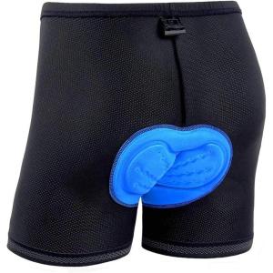 Ohuhu Padded Bike Shorts for Mens 3D Padded Cycling Bicycle Underwear Black