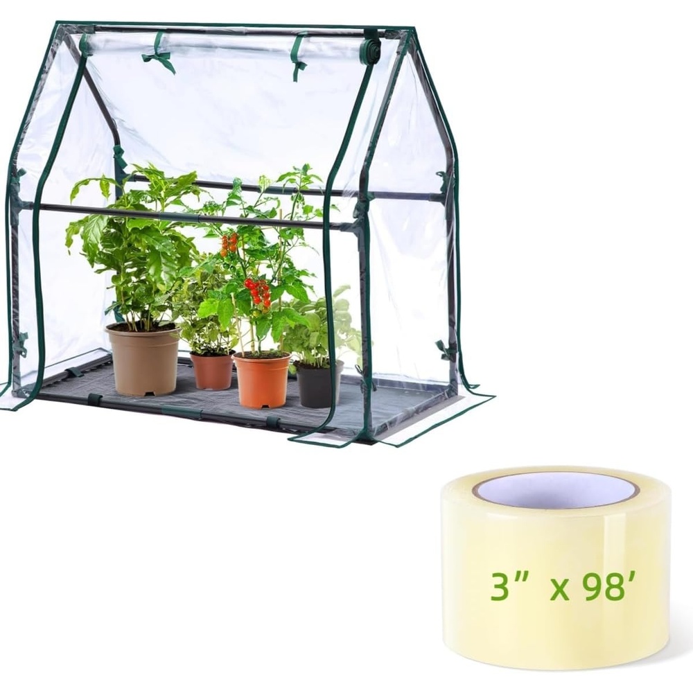 image:imageOhuhu Mini Greenhouse for Indoor OutdoorGreenhouse Repair Tape Plastic